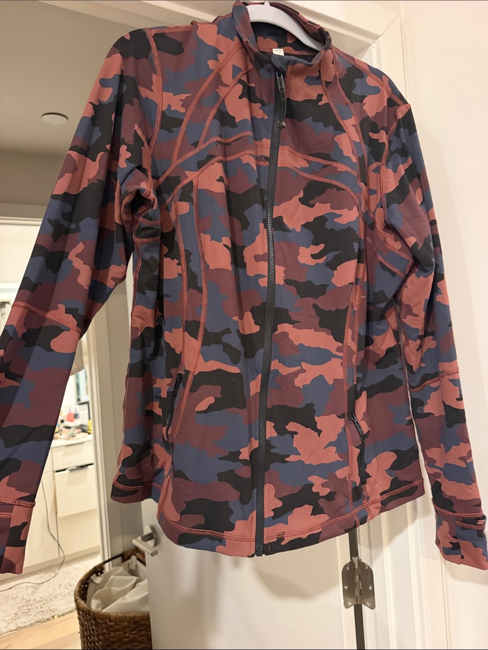 lululemon athletica Pink and Blue Camo Full‑Zip Utility Jacket